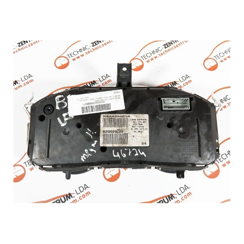 Cuadro Digital Renault Megane 8200292049 TechnicZentrum