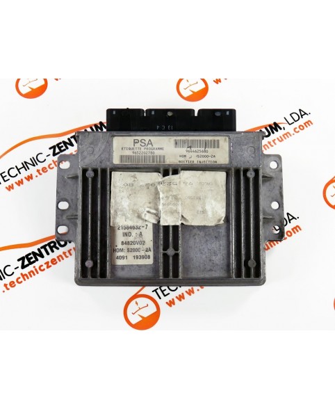 Calculateur Moteur ECU Peugeot 206- 9652202780, 215846327, S20002A, 9644625680