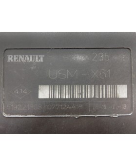 BSI - Caja Fusibles Renault Kangoo  8201044235B, 8201 044 235 B, 519221303, N3, USMX61