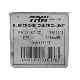 ABS Module Opel Vectra C 09191496, 13664001, 13509101, 13664001, 54084639F, EBC430EV, TC