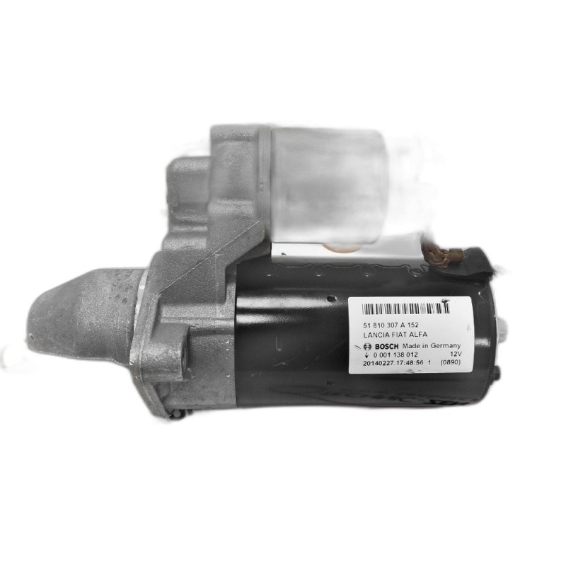 Starter Motor Fiat 500, Fiat Fiorino, Fiat Doblo, Fiat Punto Evo 51810307A152, 51 810 307 A 152, 0 001 138 012, 0001138012