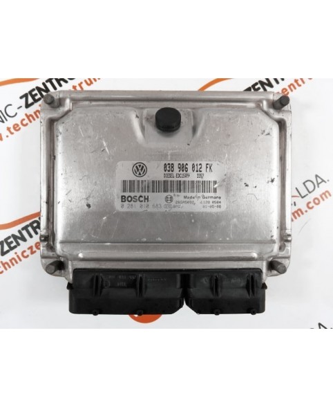 Boitier ECU Seat Leon 1.9 TDI- 038906012FK, 0281010683, 28SA5082