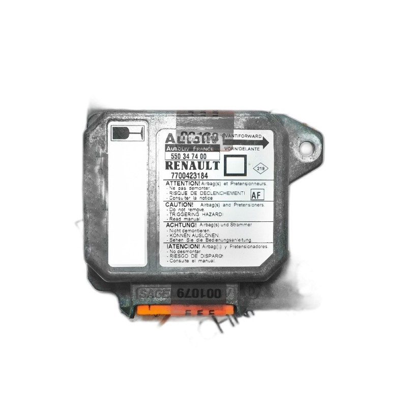 Centralita de airbags Renault Megane - 7700423184, 550347400