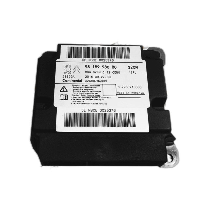 Centralina de Airbags Citroen C3 - 9818958080, A2C98794903