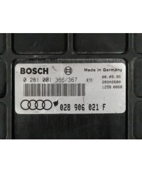 Module - Boitier ECU Audi A4 1.9 TDI 028906021F, 028 906 021 F, 0281001367, 0281001366, 0 281 001 366, 0 281 001 367, 28SA2680