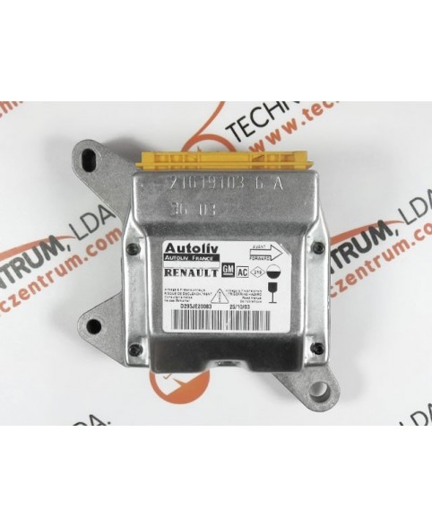 Centralita de airbag Renault Trafic 8200402593, 602990500, 602 99 05 00, 93853931