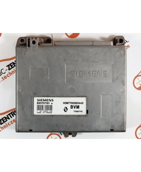 Boitier ECU Renault 19 HOM7700850440, HOM 7700 850 440, S101707101B, S101707101 B, 7700271113, 7700 271 113