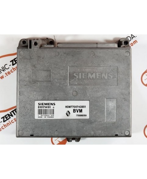 Boitier ECU Renault 19 1.8 HOM7700742851, HOM 7700 742 851, S101714101C, S101714101 C, 7700862150, 7700 862 150