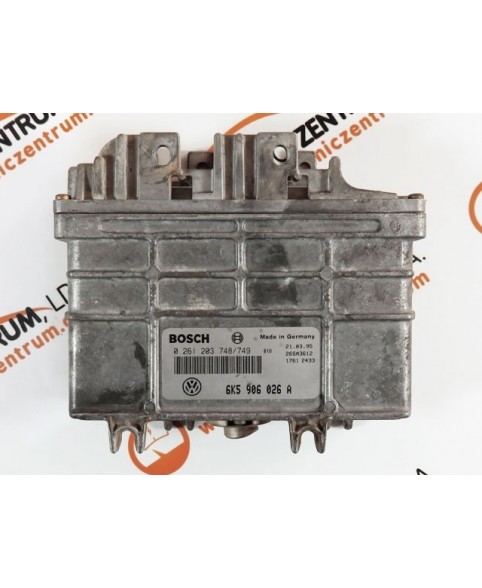 Calculateur ECU Seat Cordoba- 6K5906026A, 0261203749, 0261203748, 26SA3612