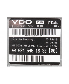 Calculateur Moteur ECU Mercedes SLK 200- 0245451632, 412229021012