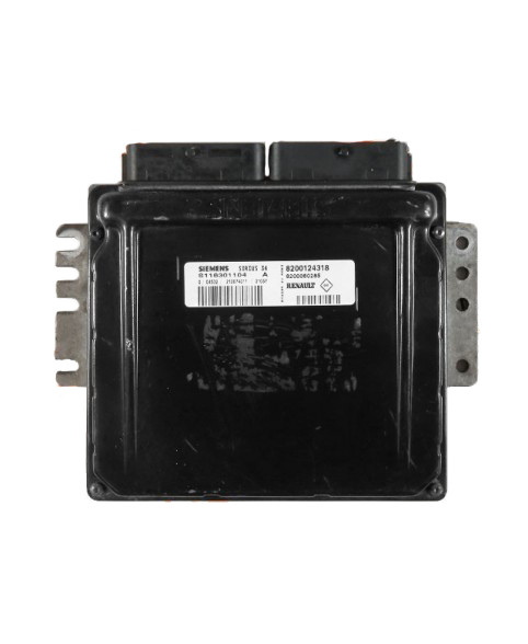 Engine Control Unit Renault Scenic 2.0 8200124318, 8200 124 318, S118301104A, S118301104 A, 8200080285, 8200 080 285