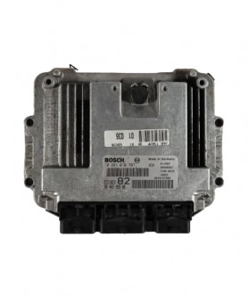 Engine Control Unit Peugeot 206 1.4 HDI - 9646559980 , 0281010707, 28SA5587