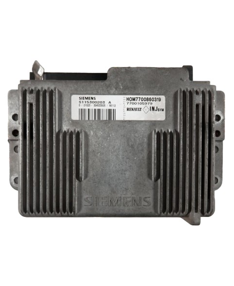 Engine Control Unit Renault Scenic 1.6 - 7700105979 , S115300203A , HOM7700860319