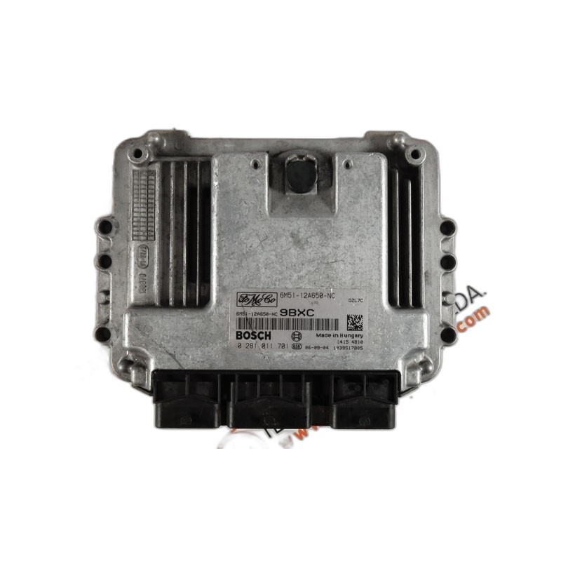 Engine Control Unit ECU Ford Focus C-Max 1.6 16v 6M5112A650NC, 6M51-12A650-NC, 0281011701, 0 281 011 701, 281 011 701