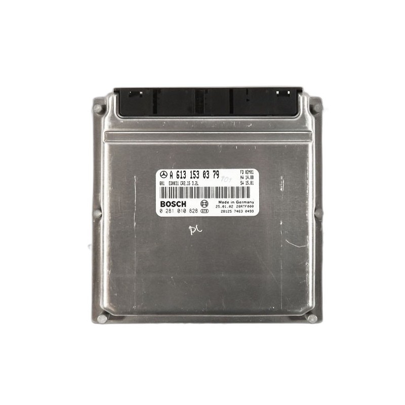 Engine Contol Unit ECU Mercedes-Benz S W220 - A6131530379,  0281010828, SW 15.01, FD02M01, 28RTF000