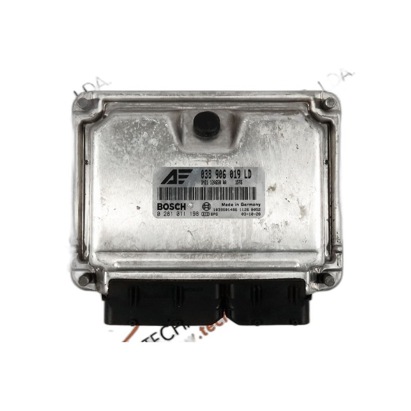 Engine Control Unit ECU Ford Fusion Focus - 038906019LD, 0281011198, 1039S01486, 3M2112A650AA