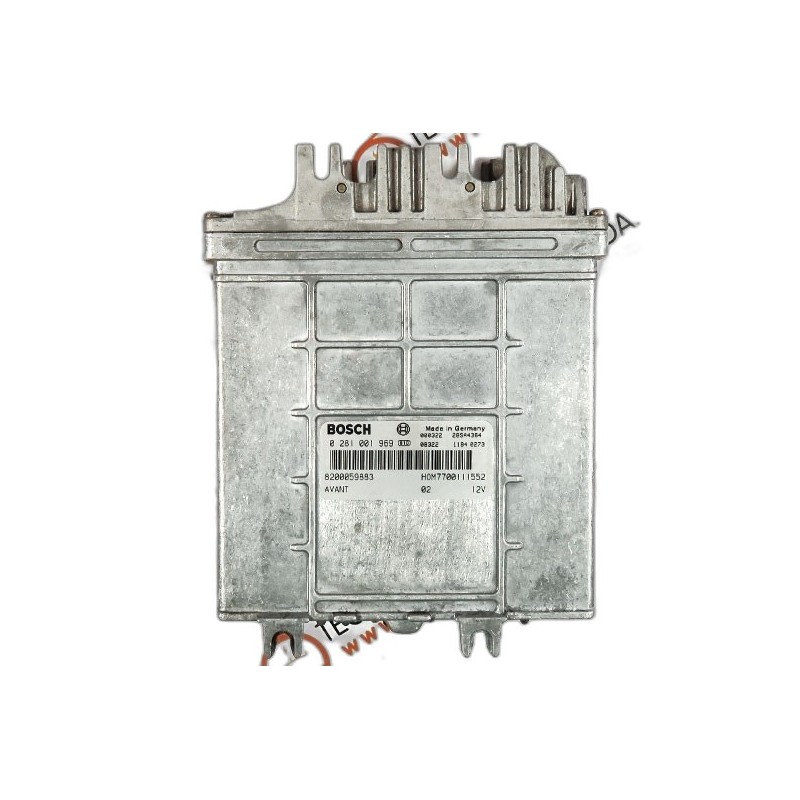 Calculateur Moteur ECU Renault Megane - 8200059883, 0281001969, 28SA4364, HOM7700111552