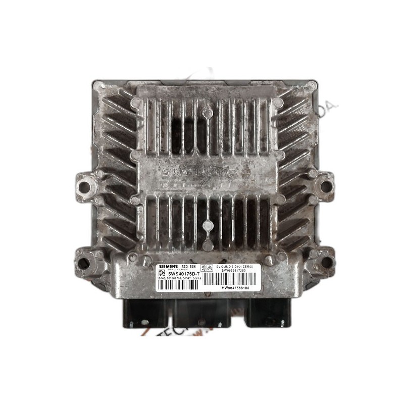 Centralina de Motor ECU Peugeot 1007 - 9659317280, 5WS40175DT, SW9659317280, HW9647568180,  SID804