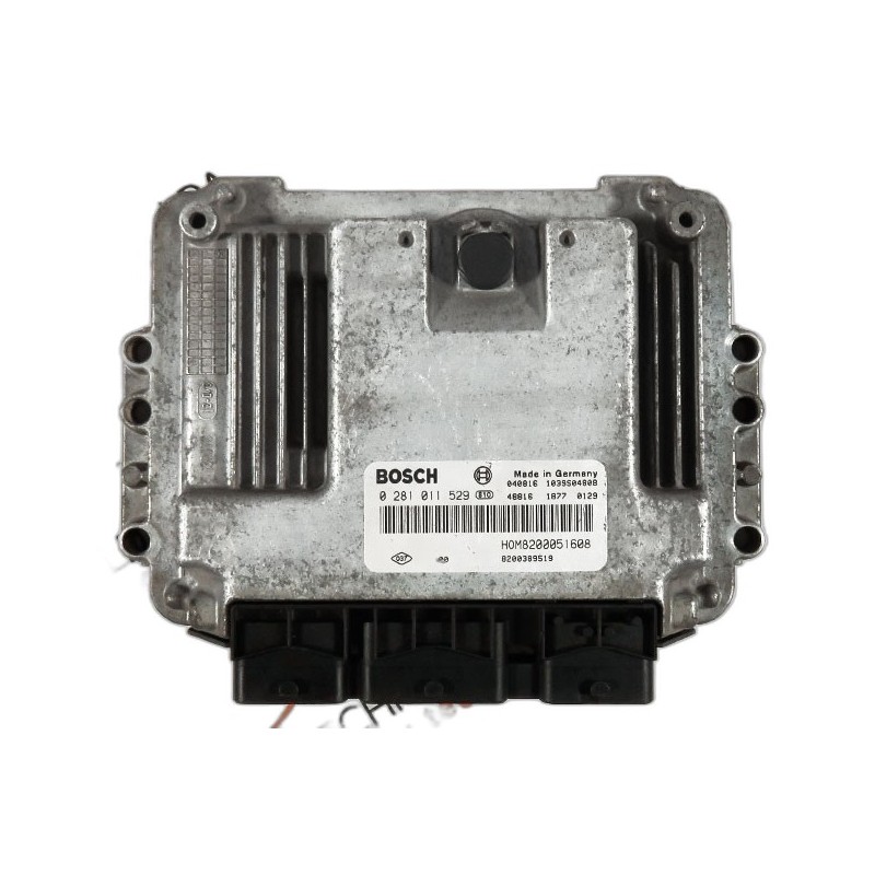Centralina de Motor ECU Renault Trafic, Opel Vivaro  - 8200389519, 0281011529, 1039S04808, HOM8200051608