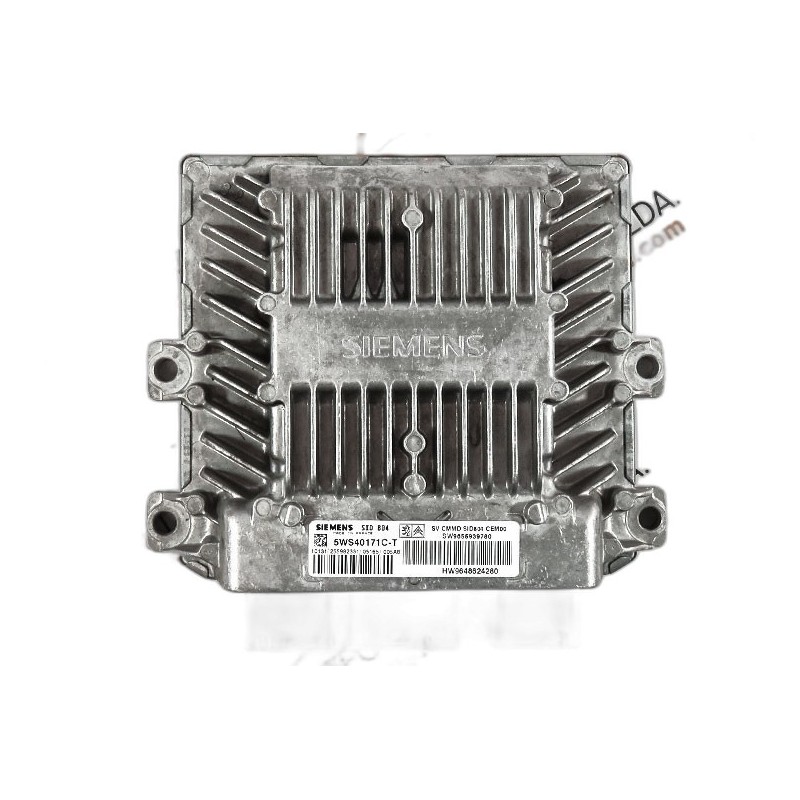 Centralina de Motor ECU Peugeot 1007  - 9655939780, 5WS40171CT, 9655939780, 9648624280, SID804