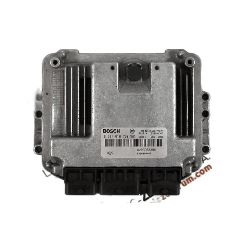 Engine Control Unit ECU Renault Megane, Scenic  - 8200263396, 0281010769, 1039S01347, 8200285406