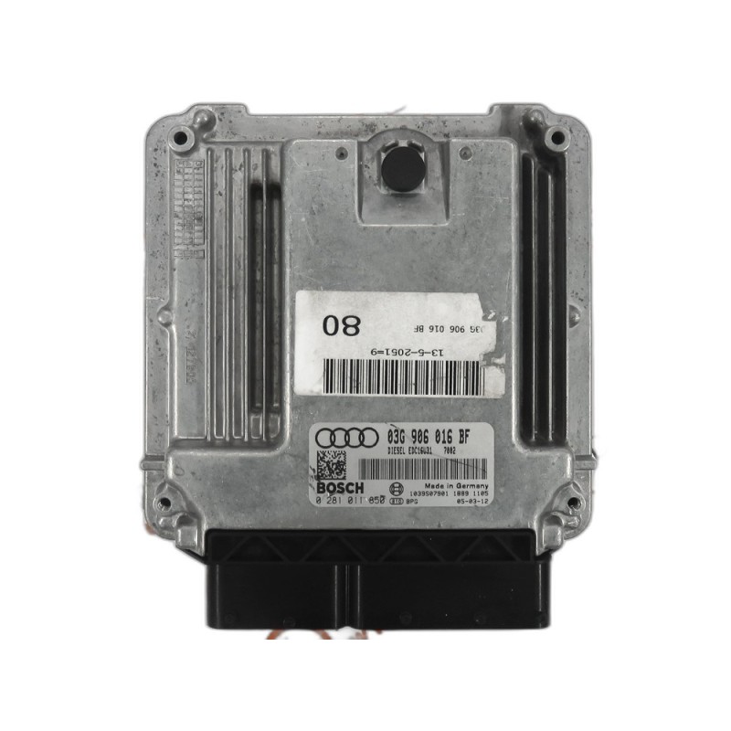 Engine Control Unit Audi A4 2.0 FSI 03G906016BF, 03G 906 016 BF, 0281011850, 0 281 011 850, 281 011 850, 1039S07901, EDC16U3
