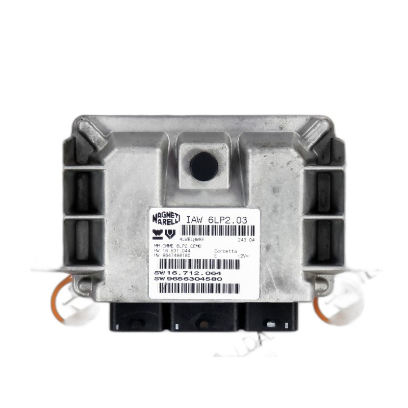 Centralina de Motor ECU Peugeot 206- 9656304580,  16712064, IAW6LP203, 9647498180