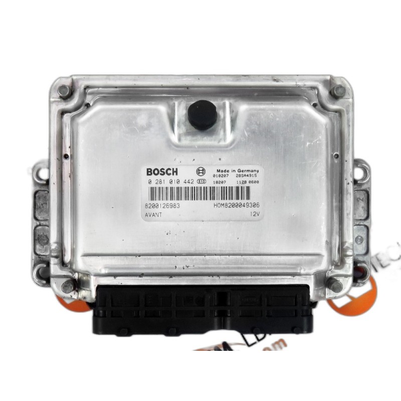 Centralina de Motor ECU Renault Megane- 8200126983, 0281010442, 28SA4915
