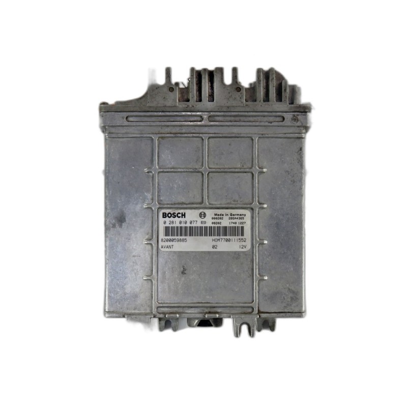 Centralina de Motor ECU Renault Scenic- 8200059885, 0281010077, 28SA4365, HOM7700111552