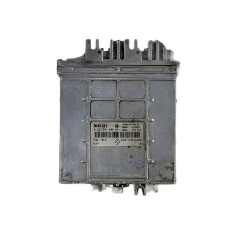 Engine Control Unit ECU Renault Scenic- 7700110647, 0281001809, 28SA3592, HOM7700105953