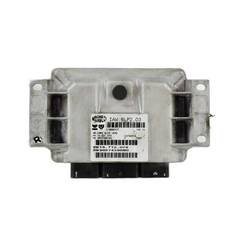 Calculateur Moteur ECU Peugeot 206- 9654729680, 16712074, IAW6LP203, 16631044, 9647498180