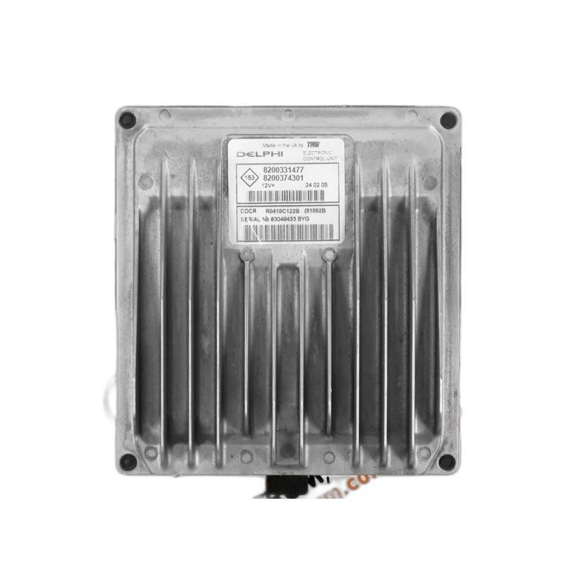 Centralina de Motor ECU Renault Kangoo 1.5dCi 8200374301, 8200 374 301, R0410C122B, R 0410C122 B, 81092B, 8200331477, 8200 331 4