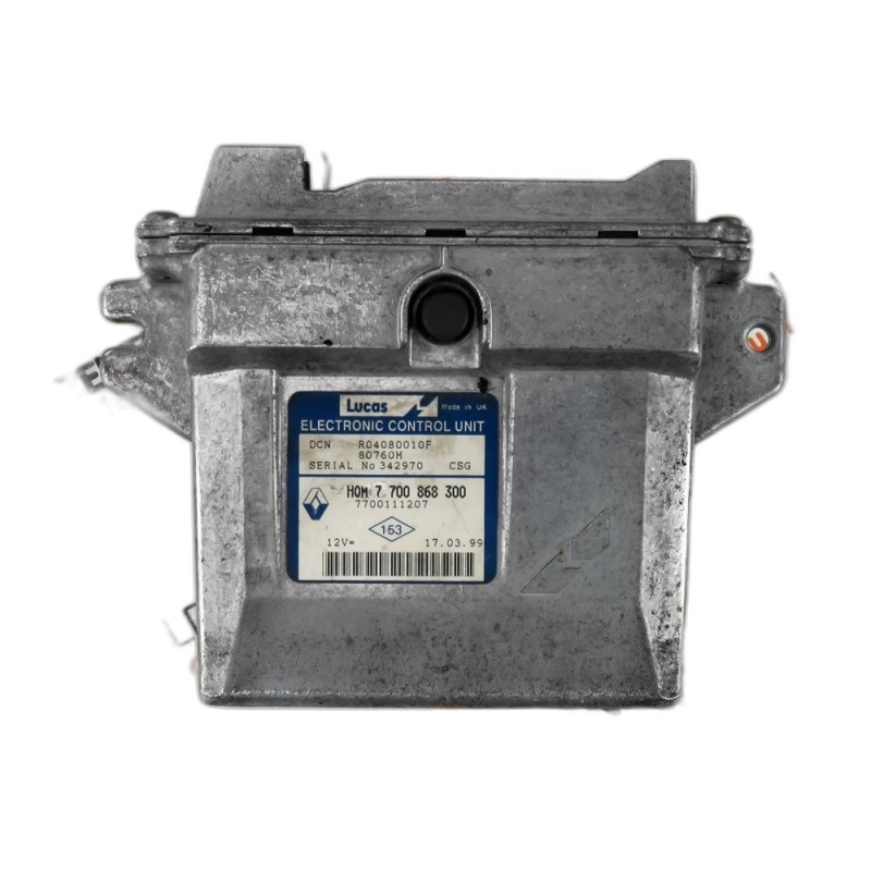Centralina de Motor ECU Renault Kangoo- 7700111207, R04080010F, 80760H, 7700868300