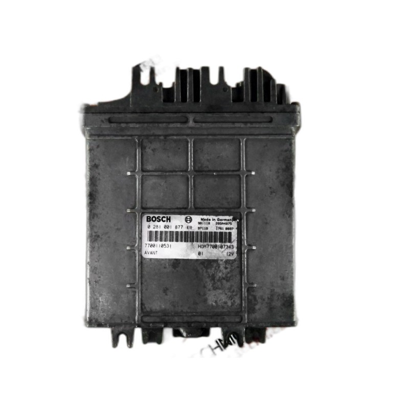 Centralina de Motor ECU Renault Megane- 7700110531, 0281001877, 28SA4075, 7700107343