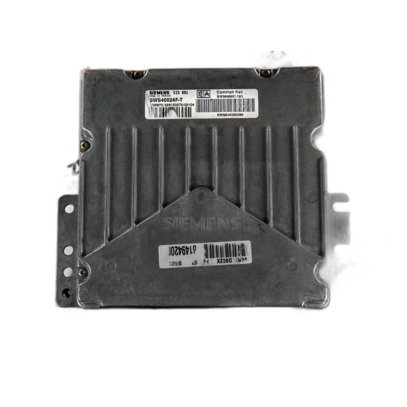 Centralina de Motor ECU Peugeot 406- 9646801180, 5WS40024FT, 964430238, SID801