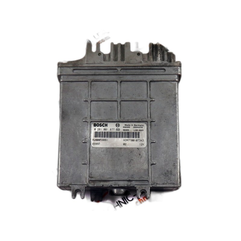 Engine Control Unit ECU Renault Megane/ Scenic- 8200059881, 0281001877, 7700107343