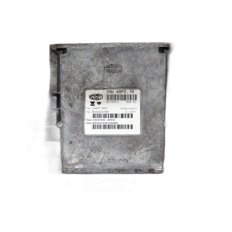 Calculateur Moteur ECU Peugeot 206- 9642597680, 16449054, IAW48P270, 9642423780, 16447034