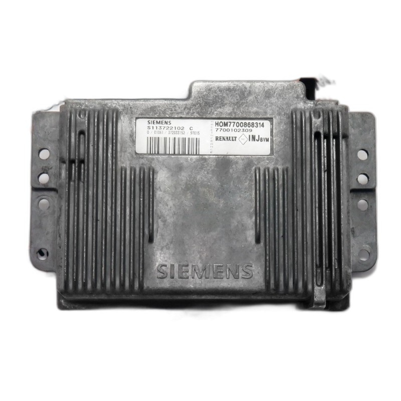 Centralina de Motor ECU Renault Laguna- 7700102309, S113722102C, INJBVM, HOM7700868314