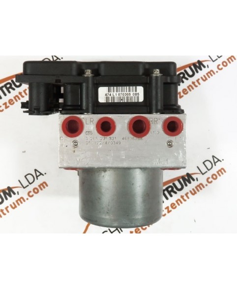 ABS Module Fiat Punto - 46836768, 0265231331, 0265800315