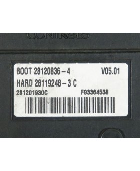 BSI - Cx. Fusíveis Citroen C4 Picasso  966405908001, 96 640 590 80 01, 281201930C, BSI04EVK0400, V05.01, 281208364, 281192483C