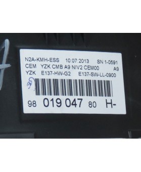 Digital Speedometer Peugeot 208 1.2 2012 - 9801904780